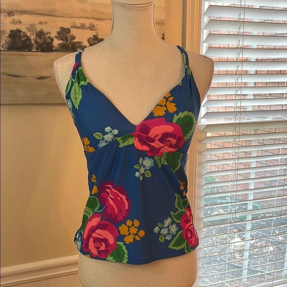 Matilda Jane Blue Floral Swim Top - Picture 1 of 7